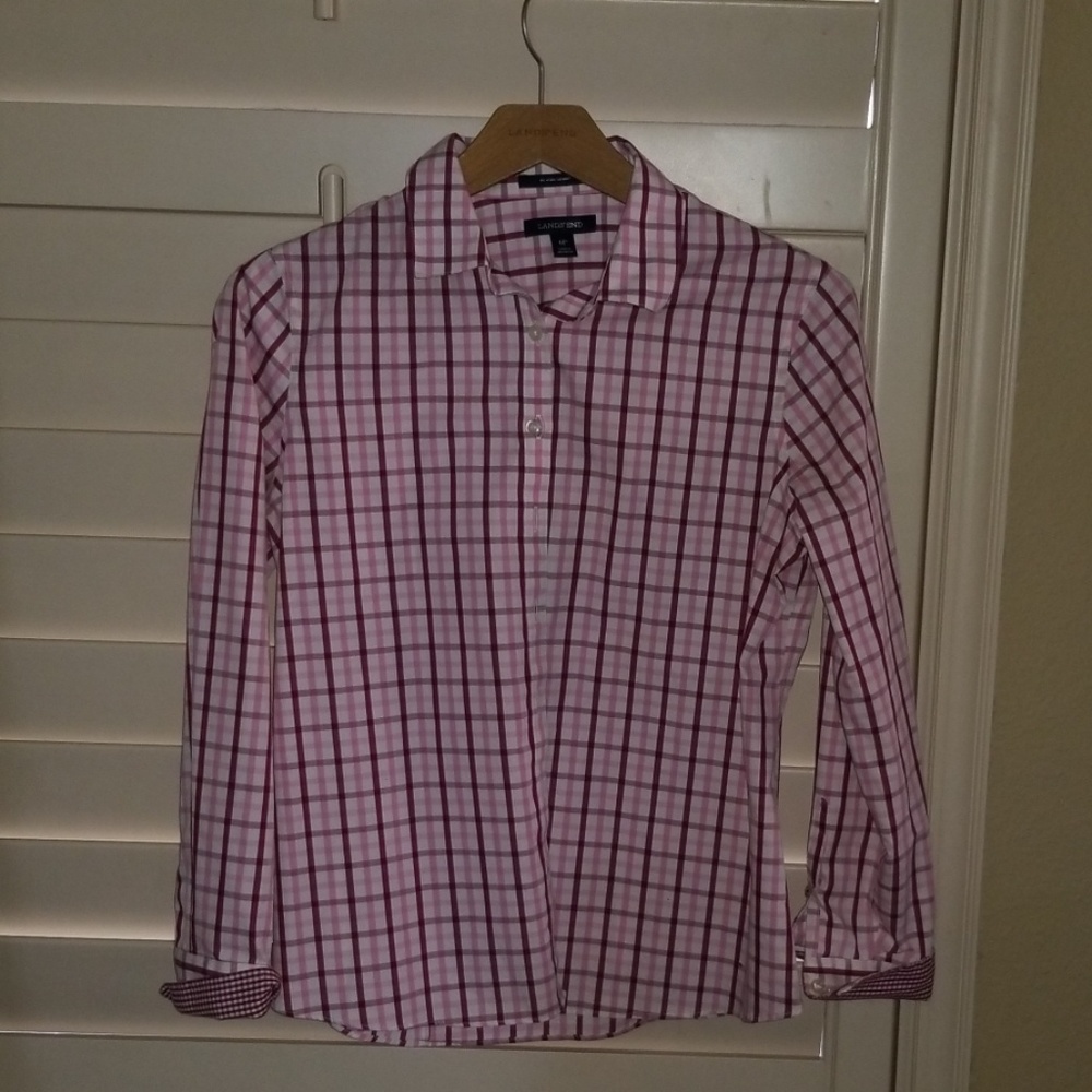Land's End women casual button shirt